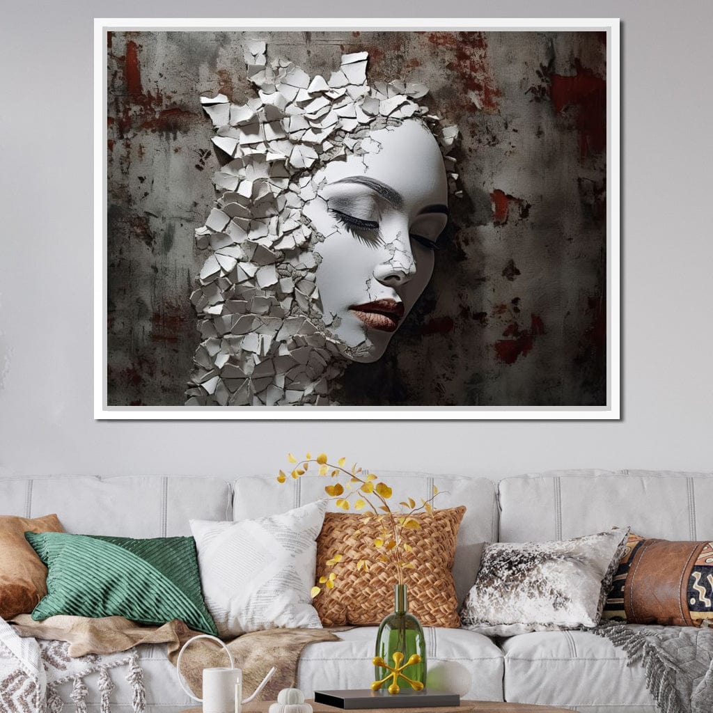 Shattered Mirage Canvas Wall Art