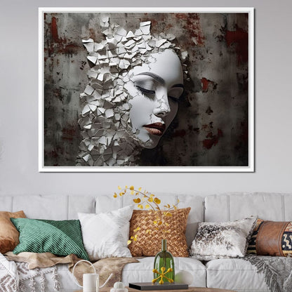 Shattered Mirage Canvas Wall Art