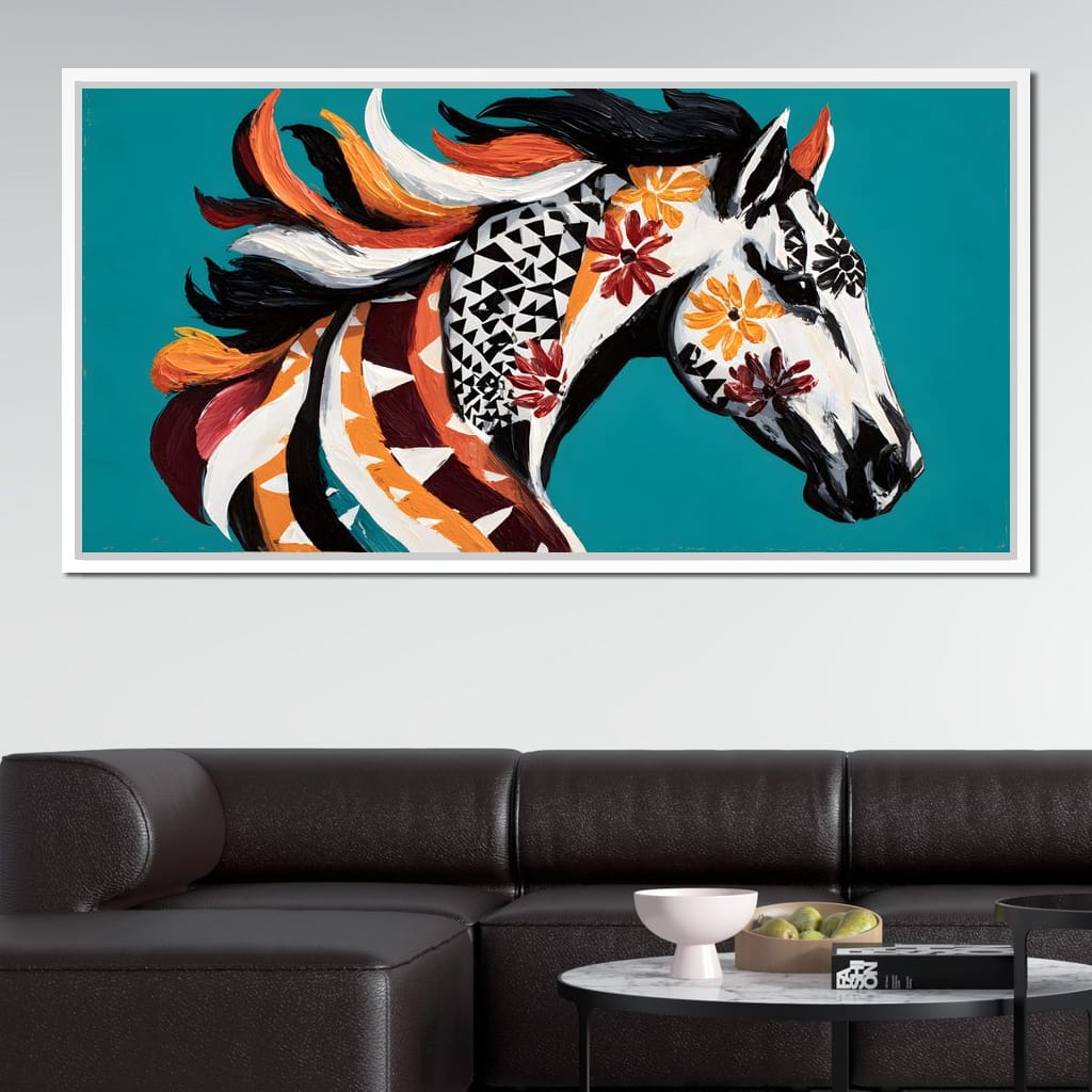 Vibrant Equine Spirit Canvas Wall Art