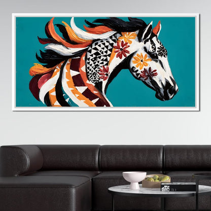 Vibrant Equine Spirit Canvas Wall Art