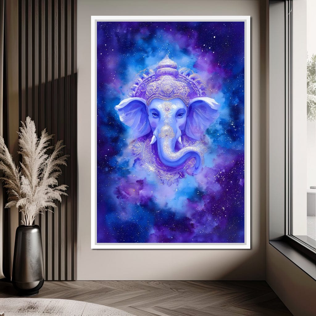 Celestial Ganesha Starlight Canvas Wall Art