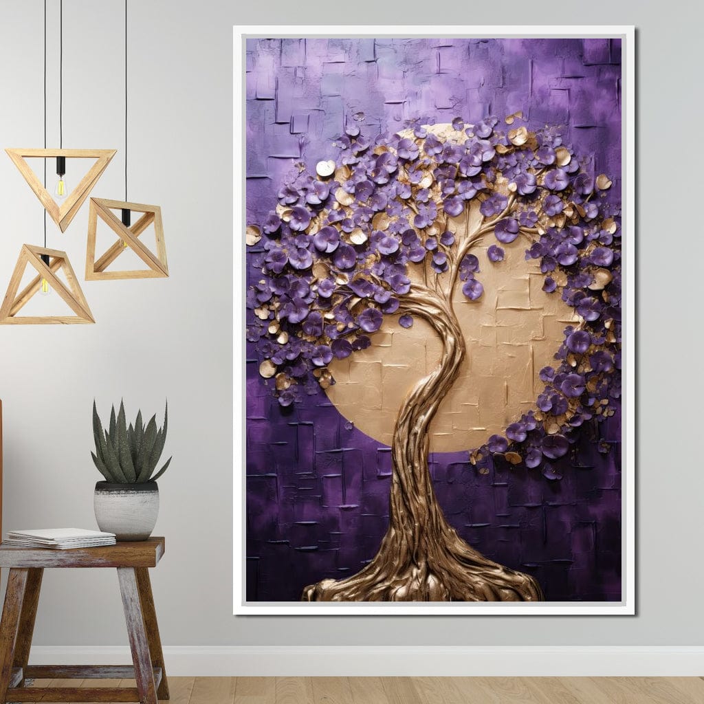 Golden Twilight in Nature Embrace Canvas Wall Art