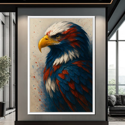 Eagle Majesty Feathered Glory Canvas Wall Art
