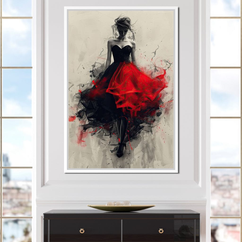 Flame of the Midnight Dance Canvas Wall Art