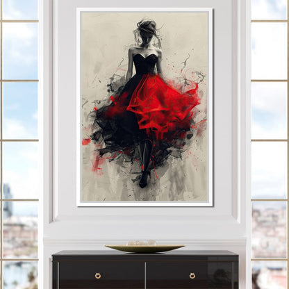 Flame of the Midnight Dance Canvas Wall Art