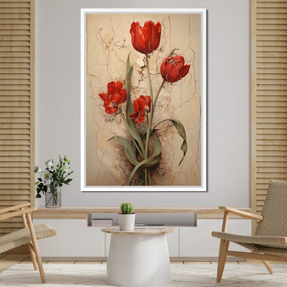 Tulips Resilience Dance Canvas Wall Art