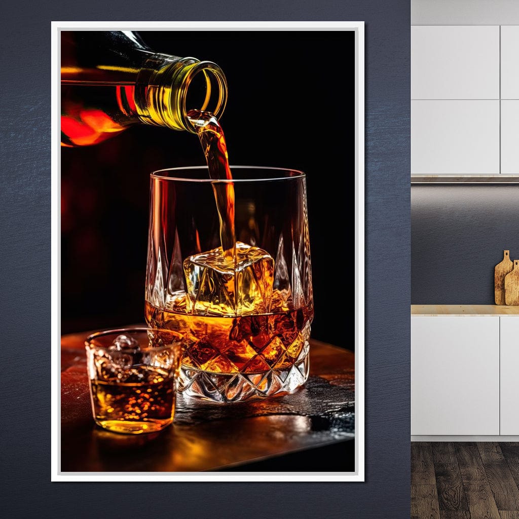 Whiskey's Prismatic Elegance Canvas Wall Art