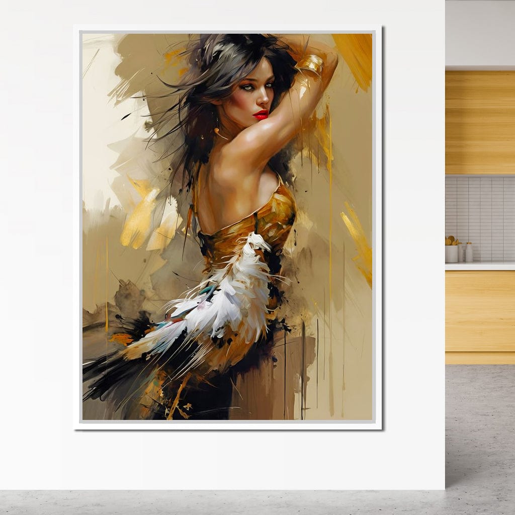 Female Portrait 068 Canvas Wall Art