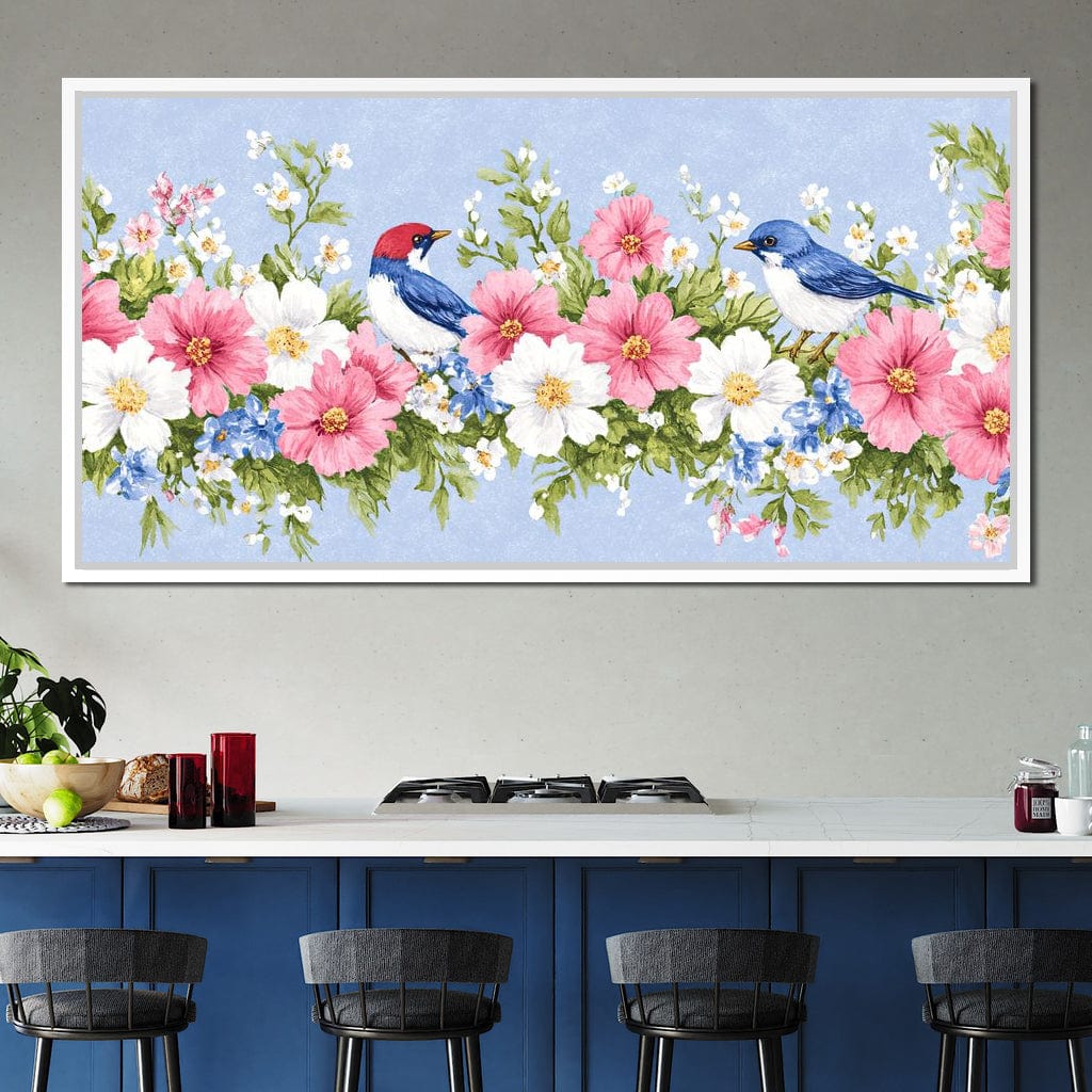 Delicate Harmony of Blossoms Canvas Wall Art