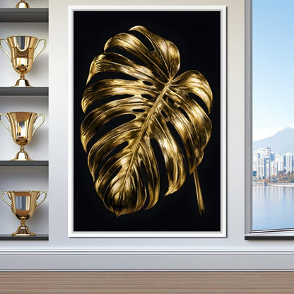 Gilded Foliage Night Study Canvas Wall Art
