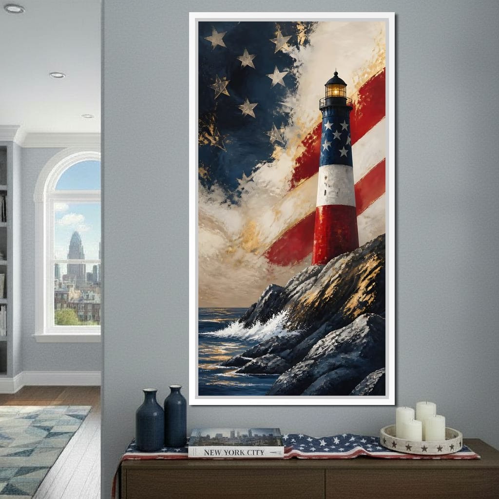 Beacon of the coastal spirit Canvas Wall Art