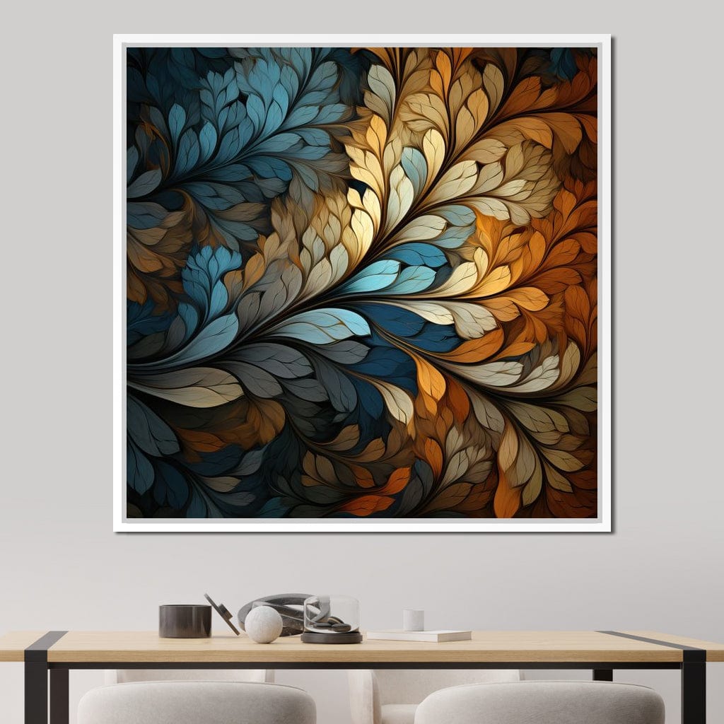Mosaic Leaf Dreamscape Canvas Wall Art