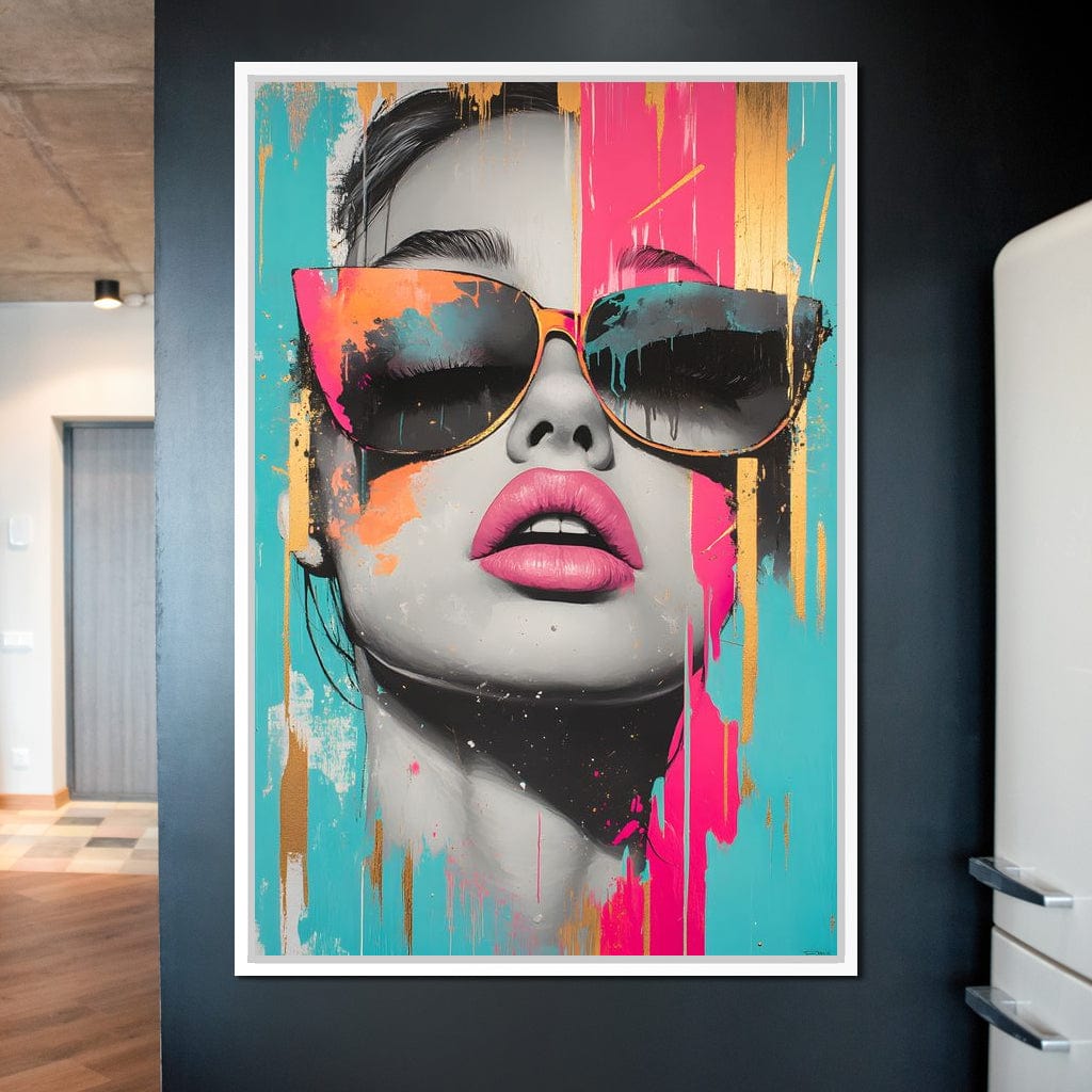 Electric Elegance Unveiled Canvas Wall Art
