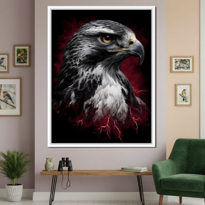 Stormwatch Falcon Canvas Wall Art