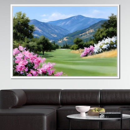 Mountain Meadow Blooms Canvas Wall Art