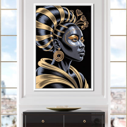 The Gilded Goddess Canvas Wall Art