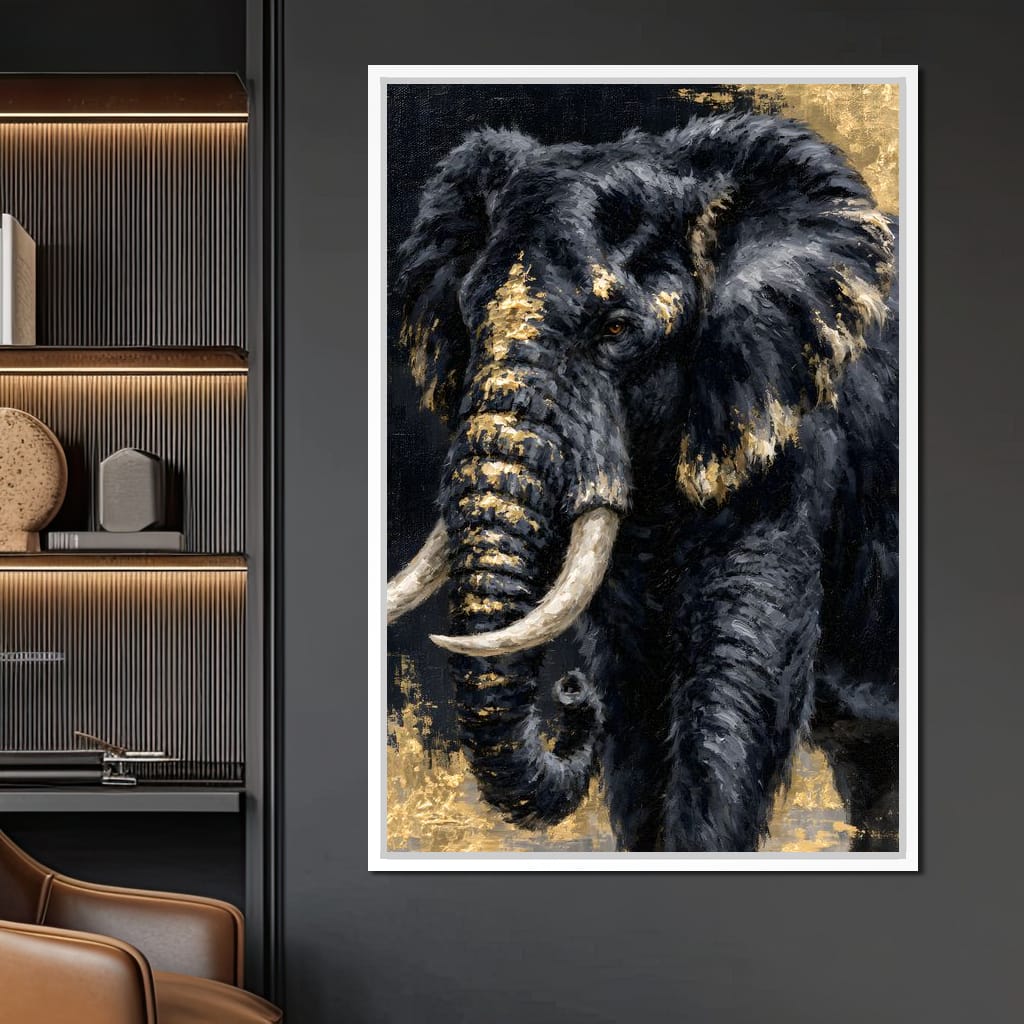 Gilded Majesty of the Wild Canvas Wall Art