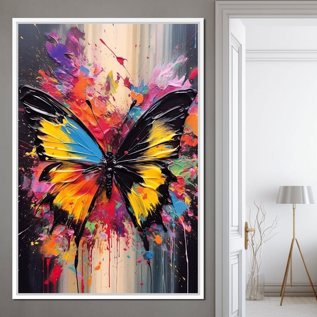 Technicolor Lepidoptera Canvas Wall Art