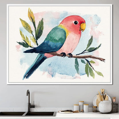 Tropical Branch Retreat Canvas Wall Art