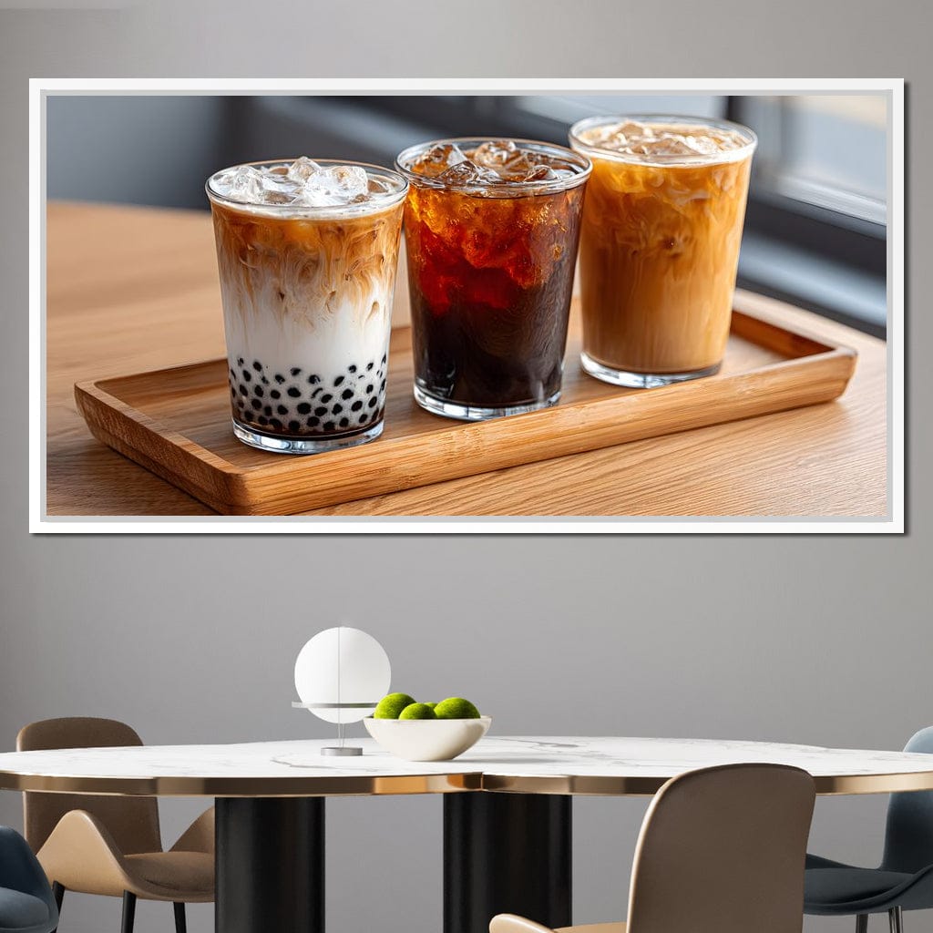 Trio of Iced Cafe Delights Canvas Wall Art