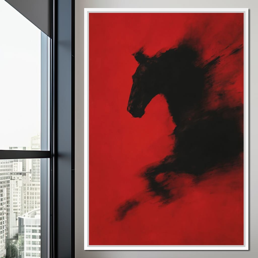 Unbound Spirit Rushing Through Darkness Canvas Wall Art