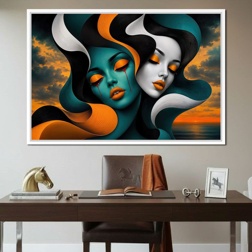 The Lovers Who Never Spoke Canvas Wall Art