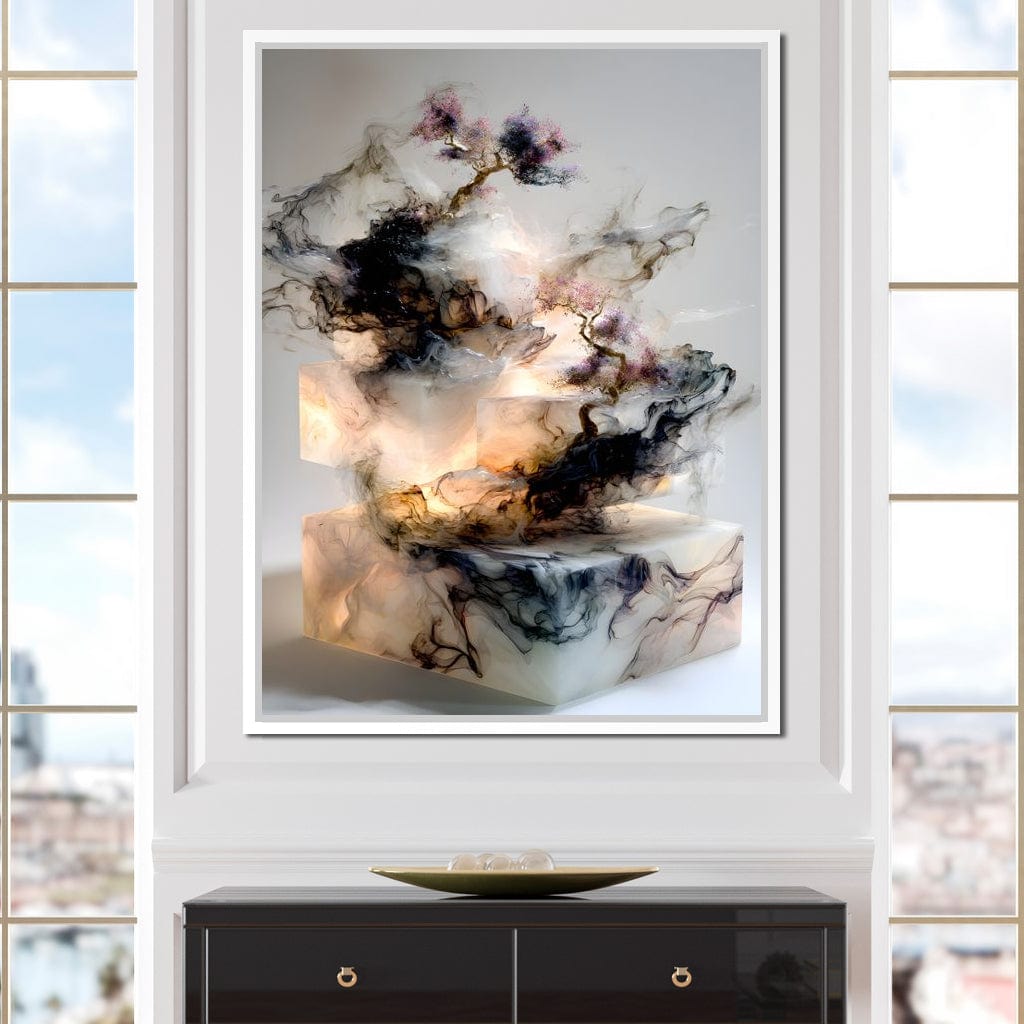 Celestial Bonsai Ascension Canvas Wall Art