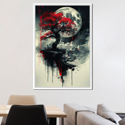 Lunar Blossom Drifts Canvas Wall Art