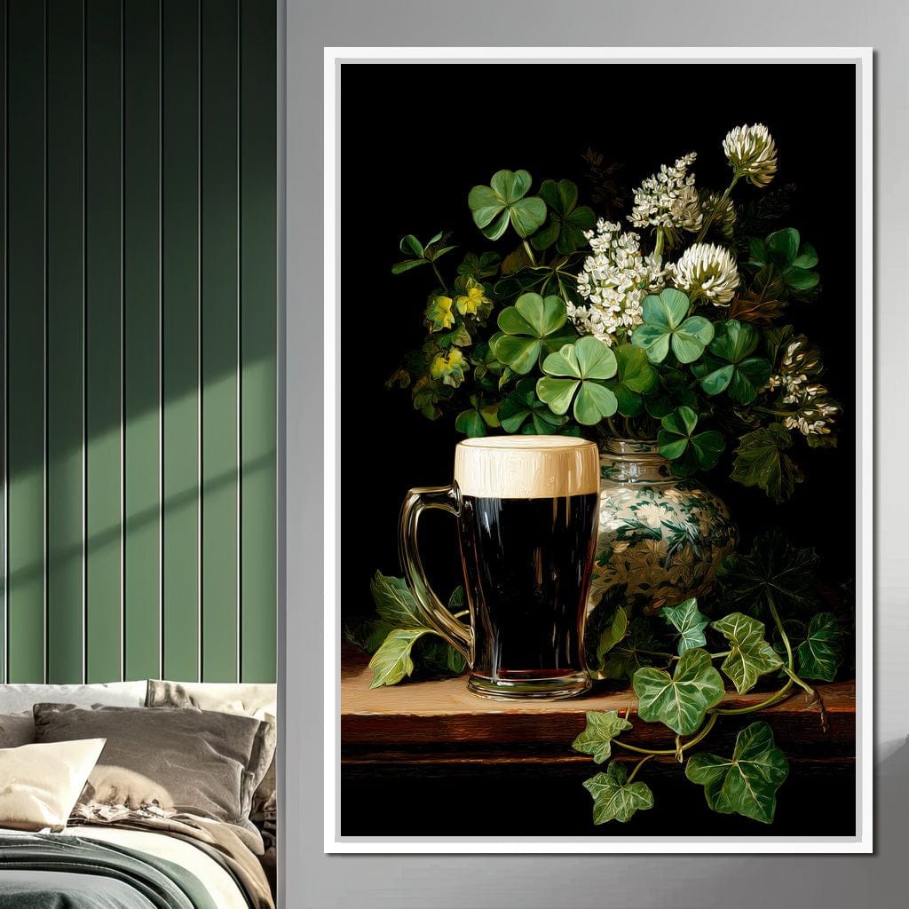 Clover Cream Stout Canvas Wall Art