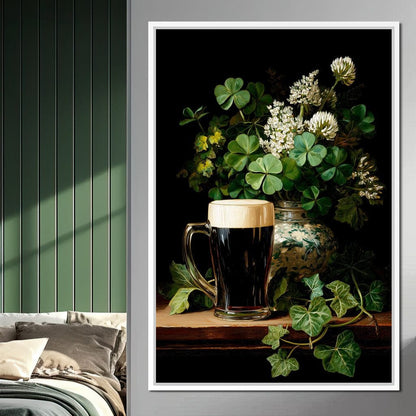 Clover Cream Stout Canvas Wall Art