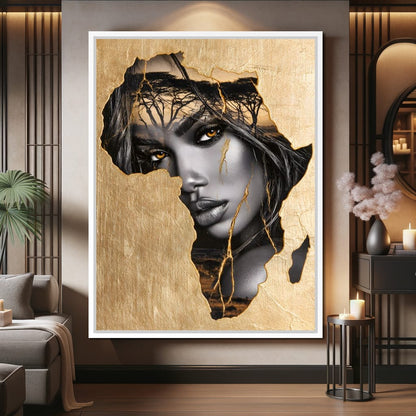 Golden Legacy of the Savannah Soul Canvas Wall Art