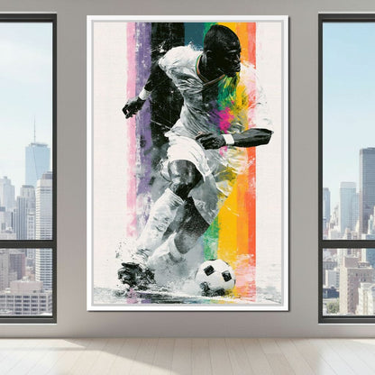Victory Through The Vibrant Pitch Canvas Wall Art