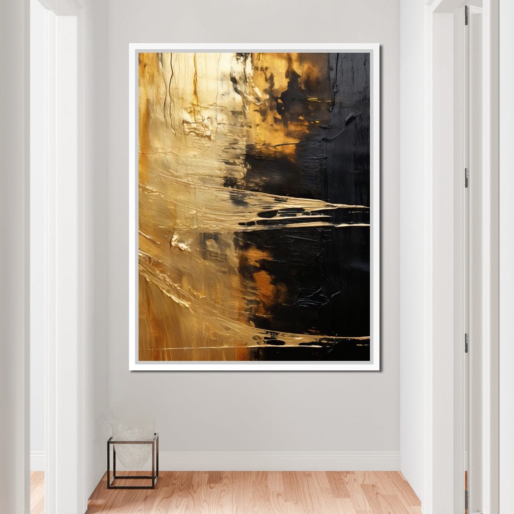 Tranquil Gold Glow Canvas Wall Art