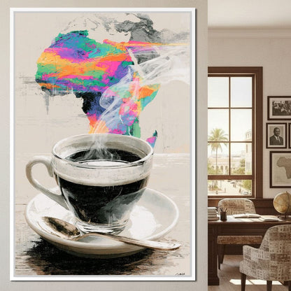 Morning Brew Across the Continent Canvas Wall Art
