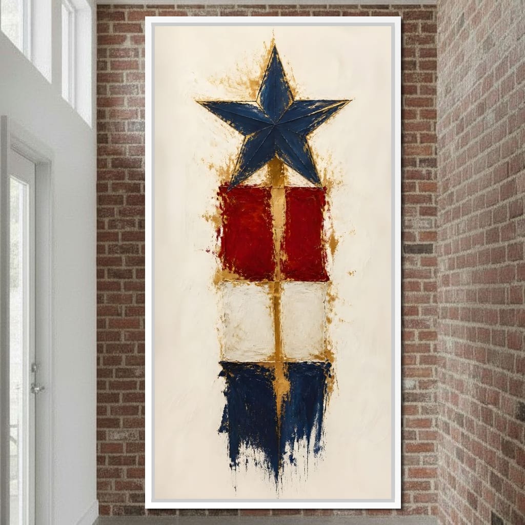 Guiding Star Of The Republic Canvas Wall Art