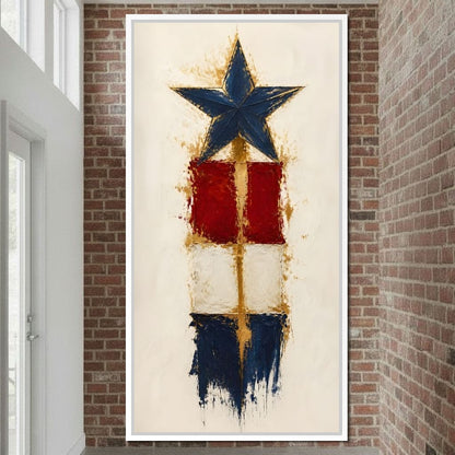 Guiding Star Of The Republic Canvas Wall Art