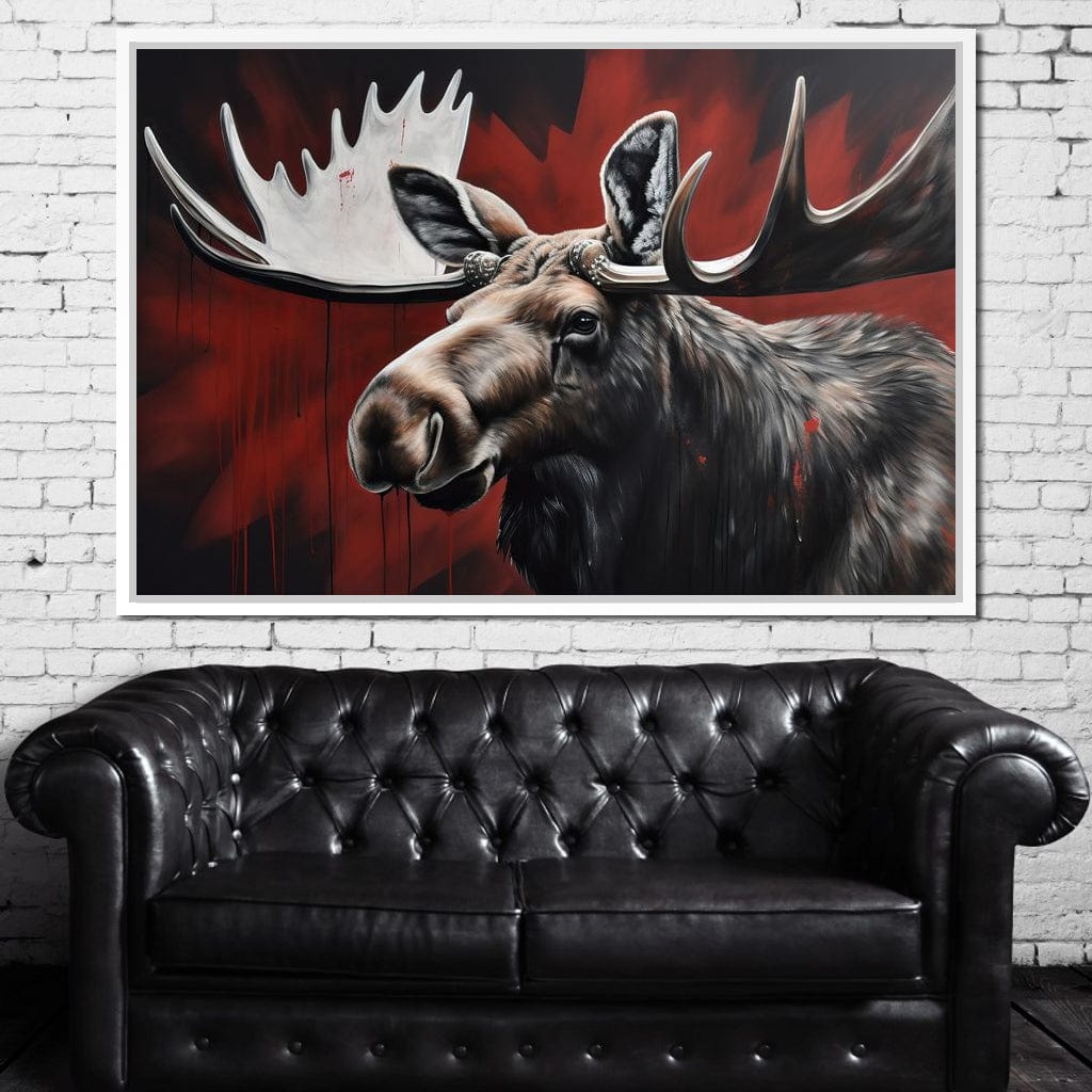 Canadian Moose Canvas Wall Art