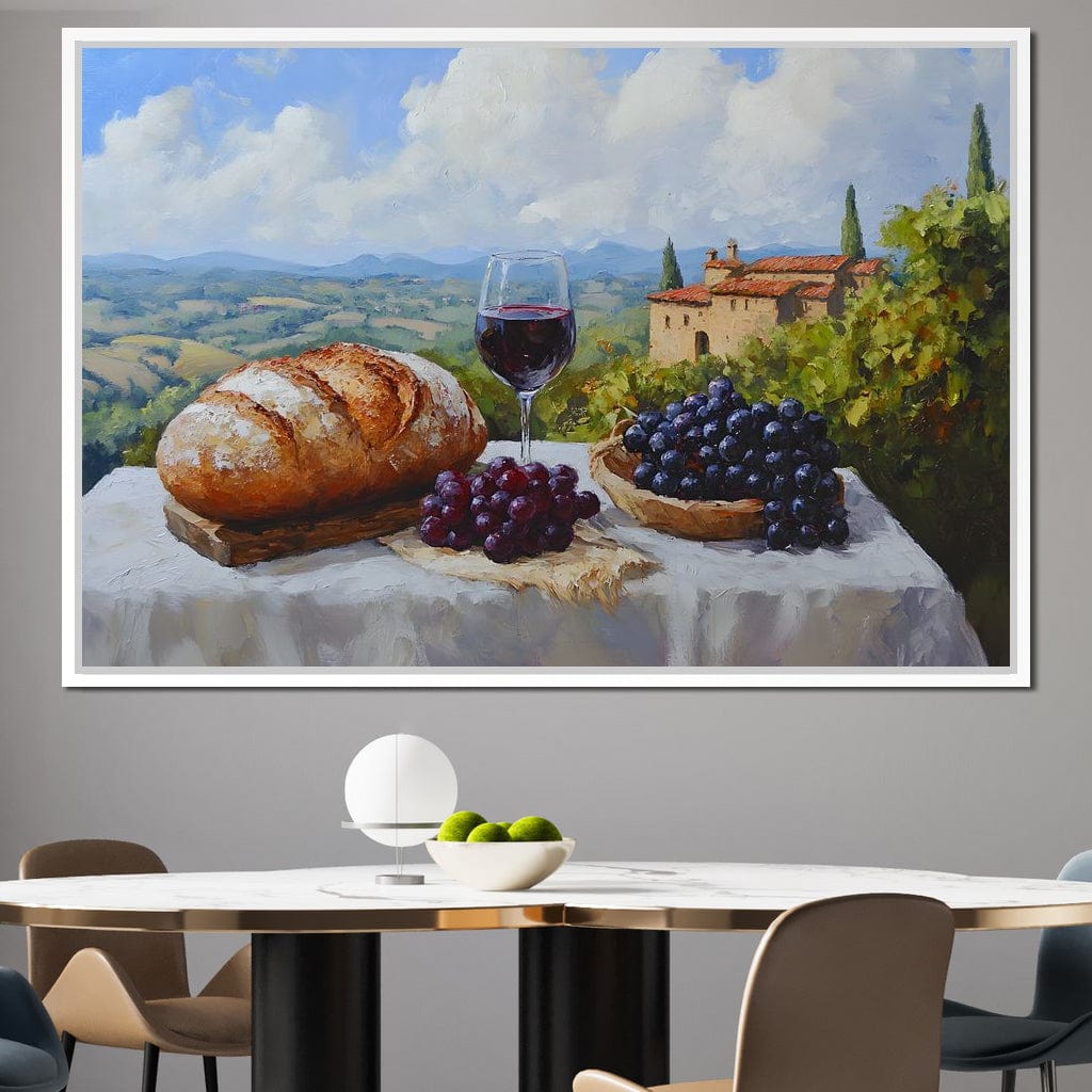 Tuscan Vineyard Bounty Canvas Wall Art