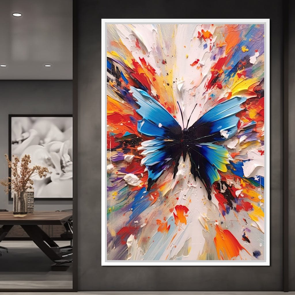 Chromatic Butterfly Euphoria Canvas Wall Art