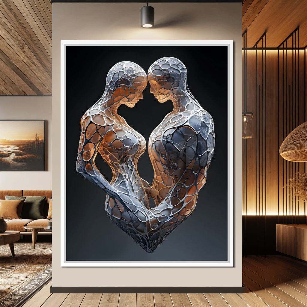 Mesh Connection Canvas Wall Art