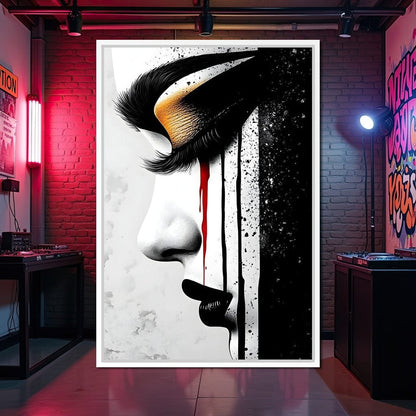 Golden Elegance Abstract Vision Canvas Wall Art