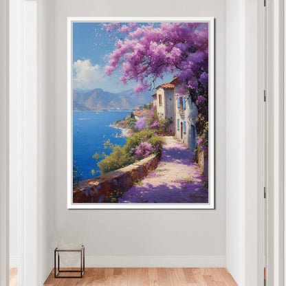 Coastal Bloom Promenade Canvas Wall Art
