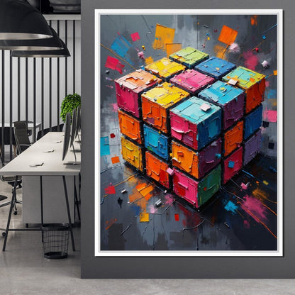 Fractured Logic Canvas Wall Art