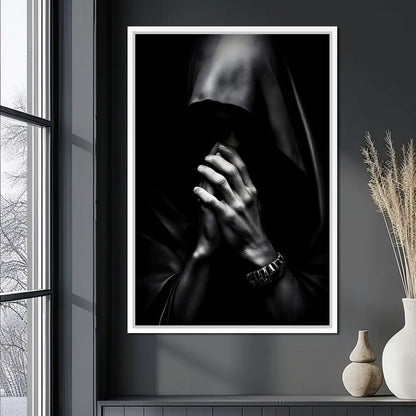 Shadowed Contemplation Canvas Wall Art