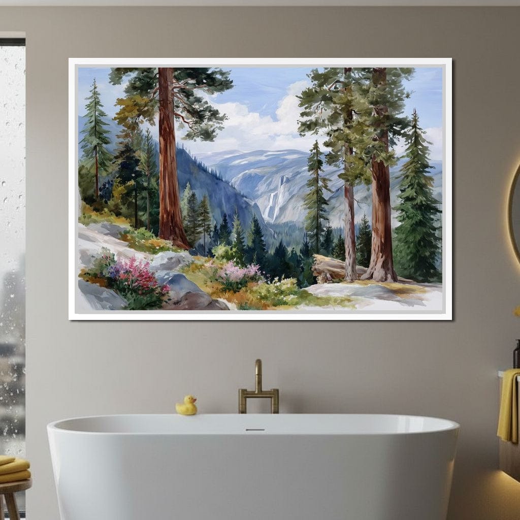 Sierra Falls Pine Vista Trail Canvas Wall Art