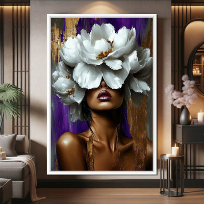 Radiant Blossom Essence Canvas Wall Art