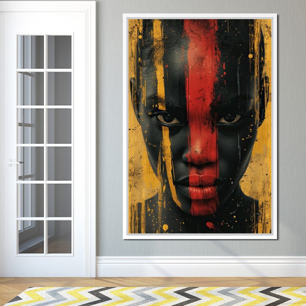 Golden Noir Revelation Canvas Wall Art