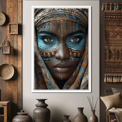 Tribal Beauty Unveiled Canvas Wall Art
