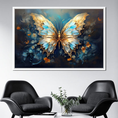 Ethereal Monarch's Flight Canvas Wall Art