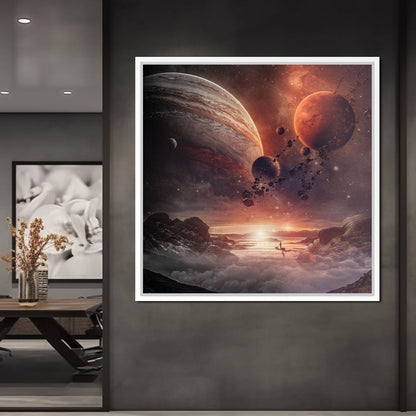 Surreal Space Canvas Wall Art